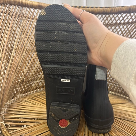 Hunter Chelsea Rain Boots Matte Black Short - Picture 6 of 6